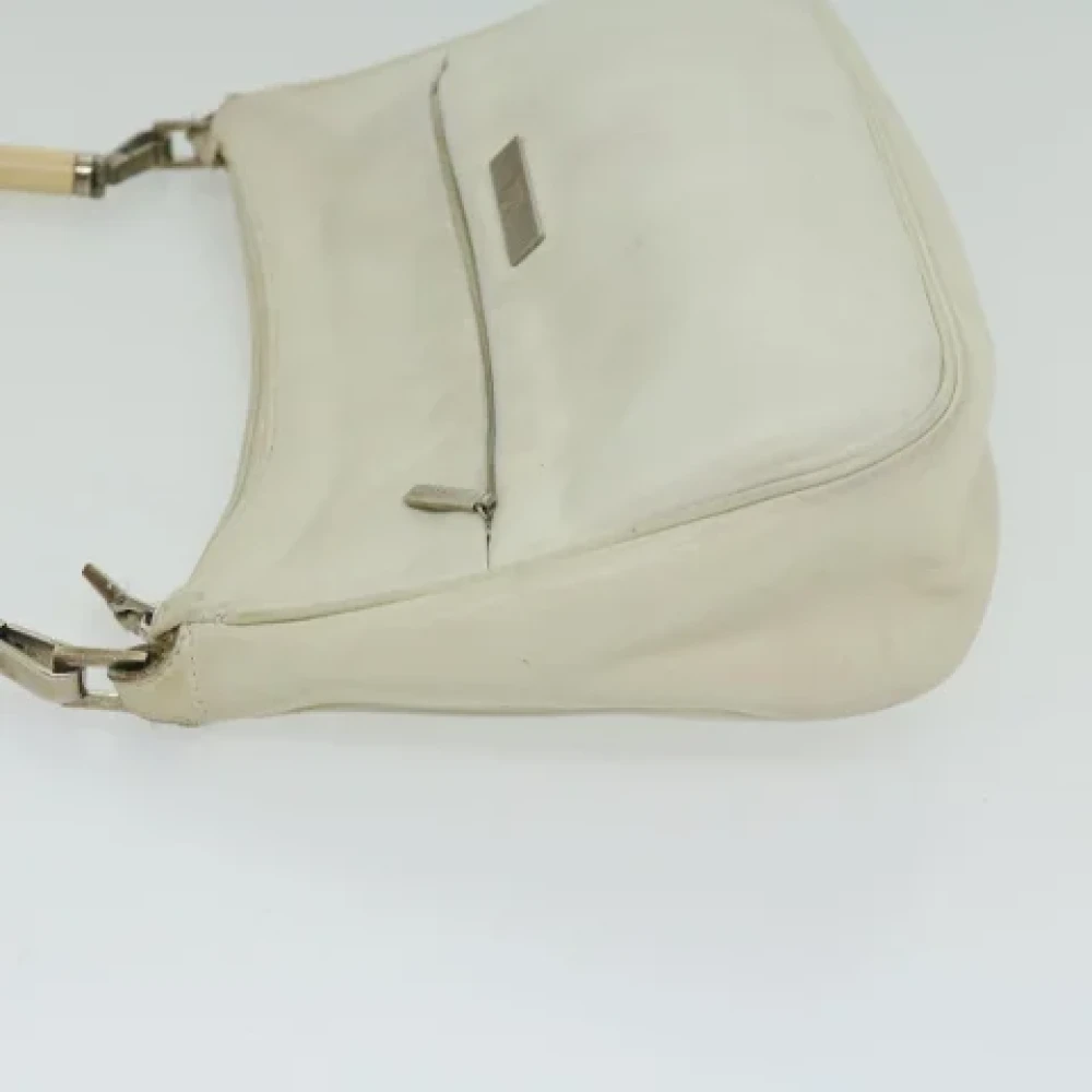 Gucci Vintage Pre-owned Leather gucci-bags White Dames