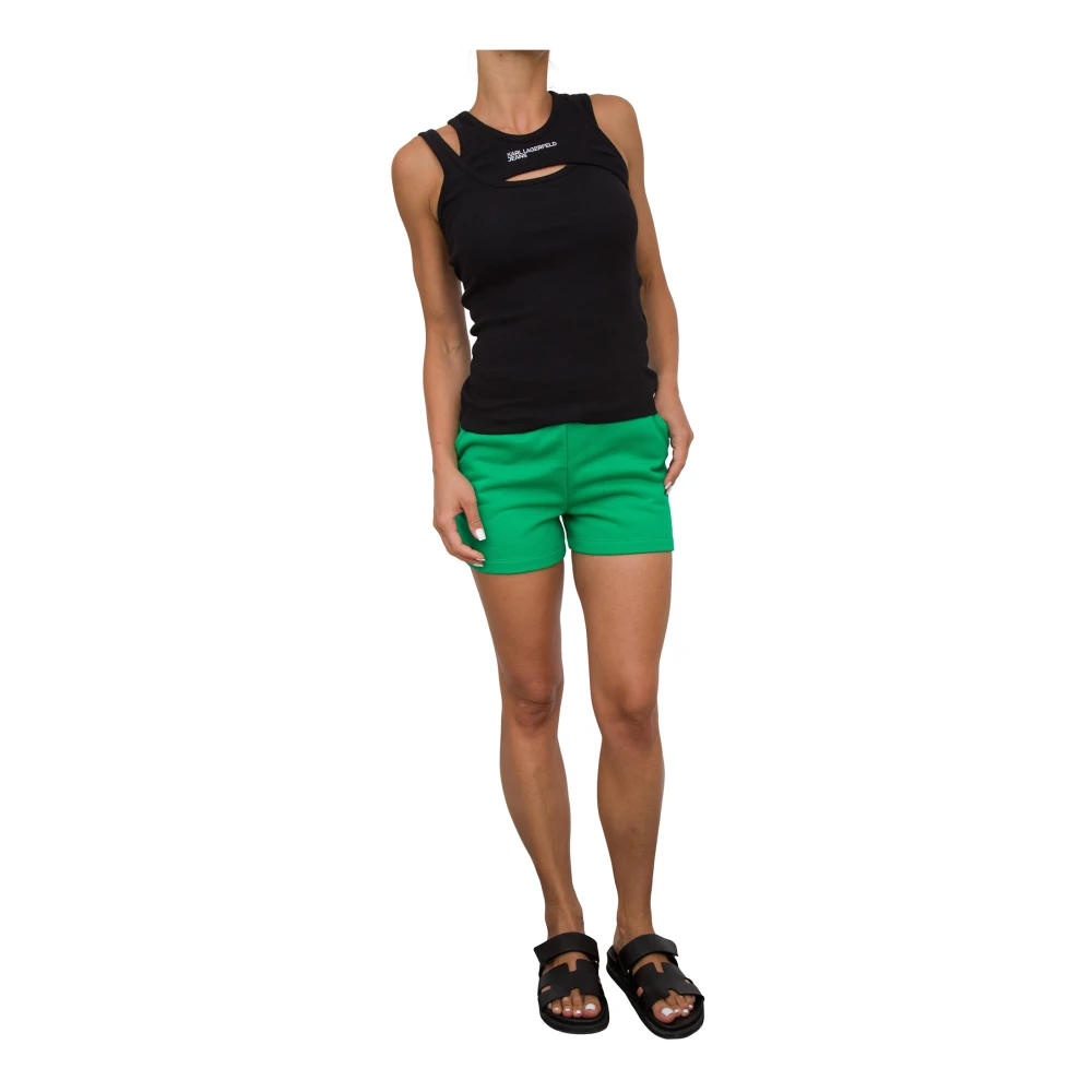 Karl Lagerfeld sweatshorts Verde Green Dames