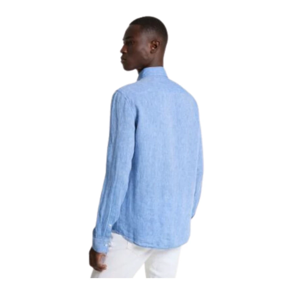 Michael Kors Stijlvol Overhemd Blue Heren