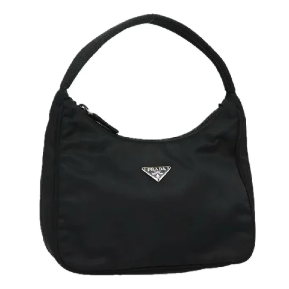 Prada Vintage Pre-owned Nylon handbags Black Dames