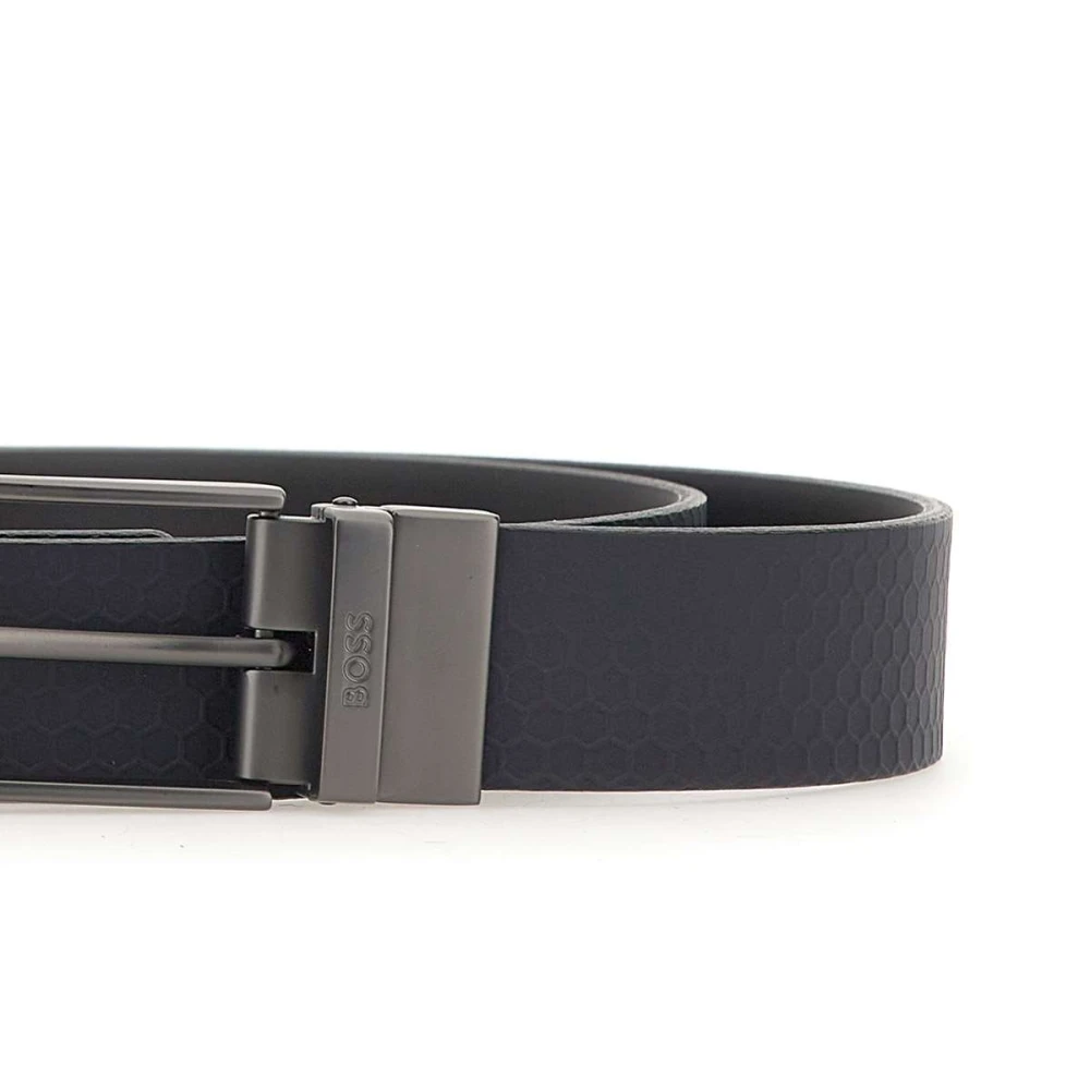 Hugo Boss Blauw Honingraat Golfbal Set Riem Blue Heren