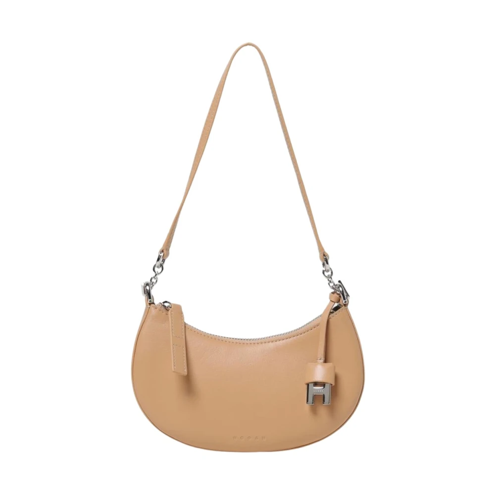 Hogan Women's Beige Halfmoon Leather Clutch - Shoulder Bags - One Size - Bags