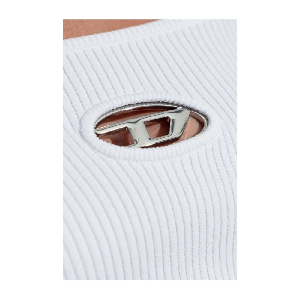 Diesel Stijlvolle Pullover met Lange Mouwen White Dames