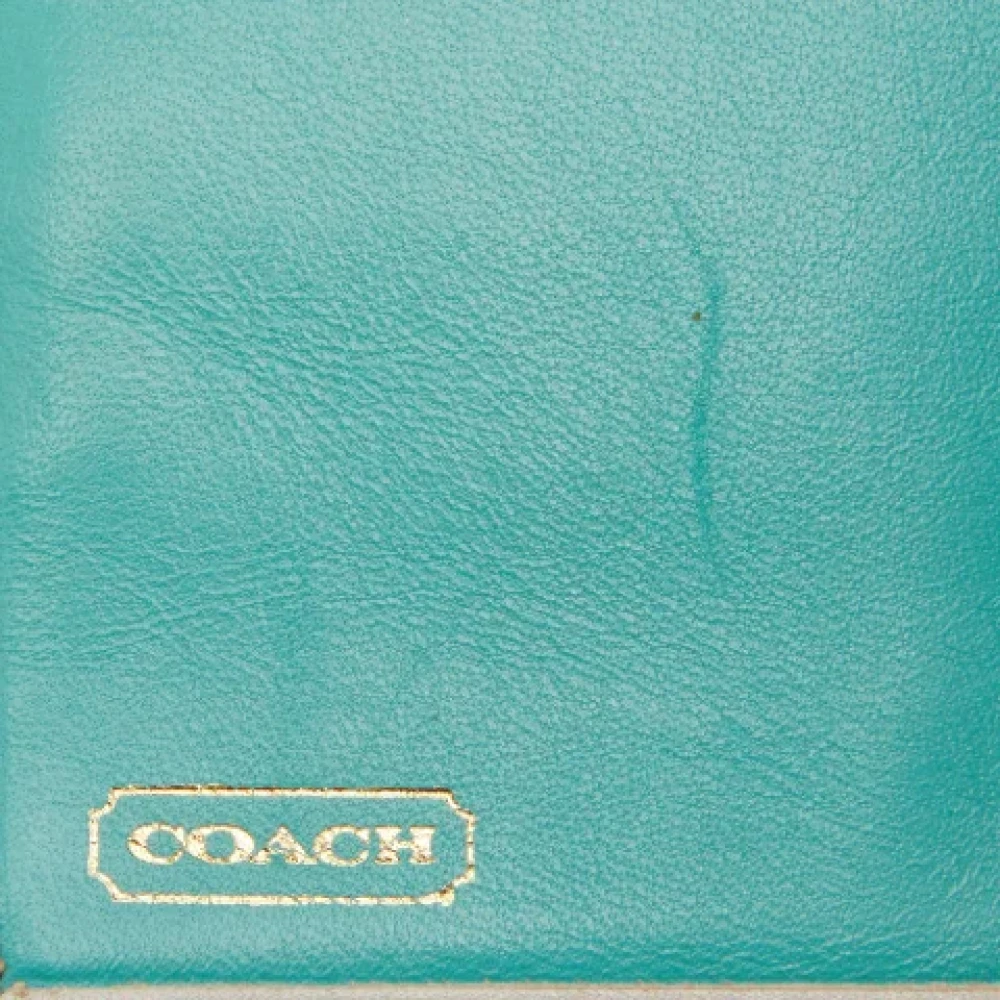 Coach Pre-owned Leather wallets White Dames