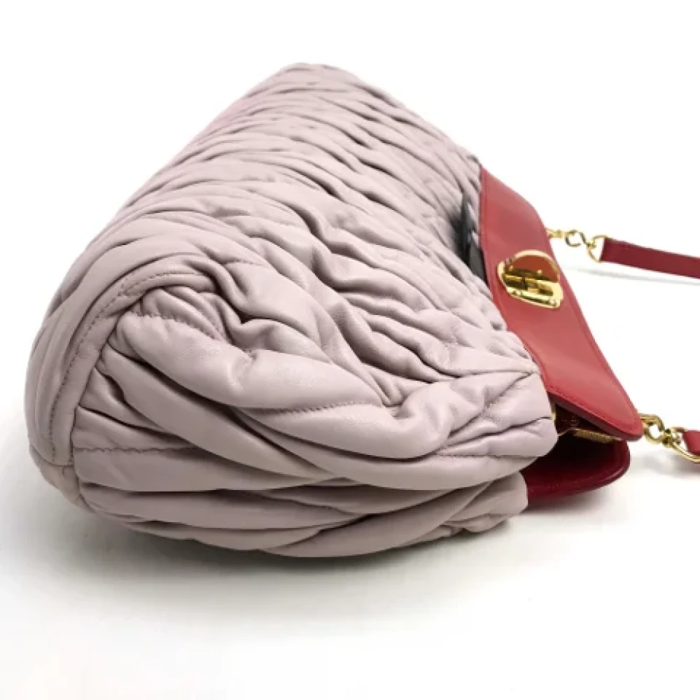 Miu Pre-owned Leather handbags Pink Dames