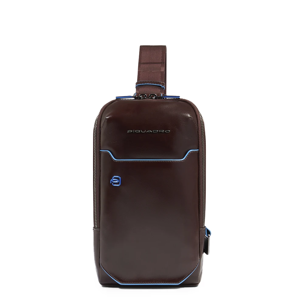 Piquadro Femme Marron Sacs, Brun, Taille: One Size Sac De Poitrine Personnalisable En Cuir Pour Ipad®Mini