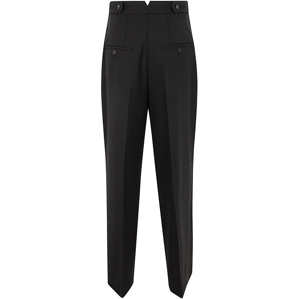 Ami Paris High Waist Loose Broek Black Dames