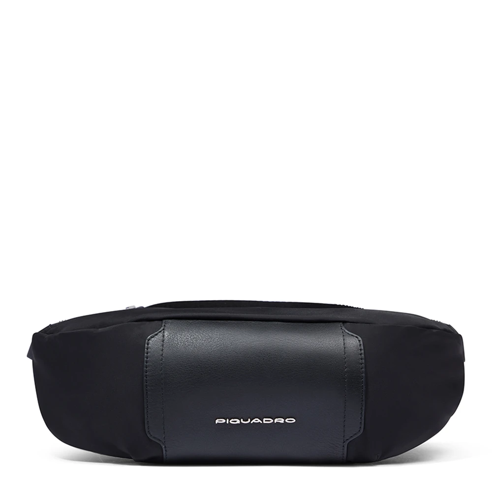 Piquadro Femme Noir Sacs, Taille: One Size Women's Bum Bag In Fabric And Leather