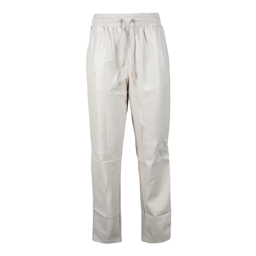Guess Imitatie Leren Broek White Dames