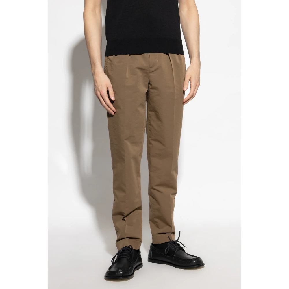 Tom Ford Broek met opgerolde pijpen Beige Heren