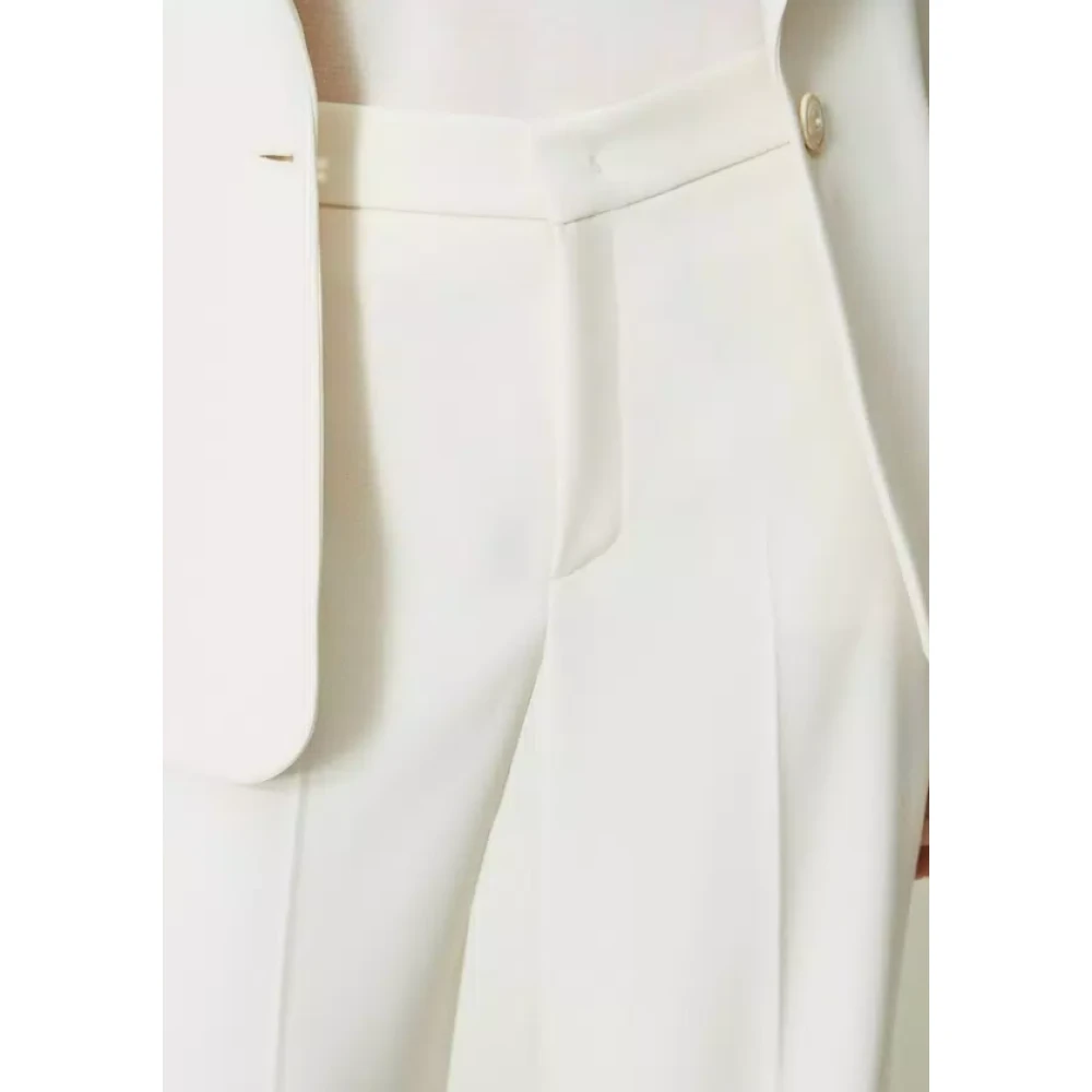 Twinset Wide Trousers White Dames
