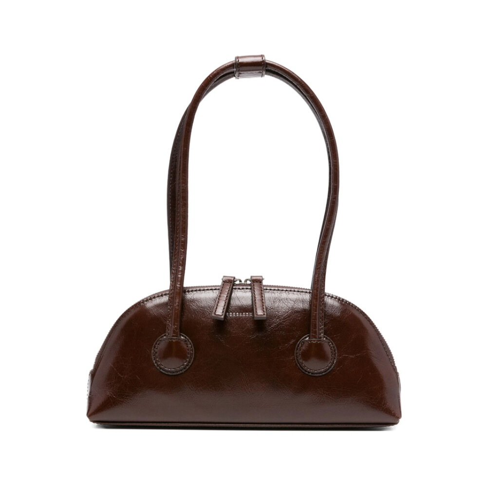 ★MARGE SHERWOOD★ HEART ZIPPER WALLET_SILVER LOGO_cocoa cor Marge Sherwood bags at Hill's Dry Goods | Shop Latest Styles
