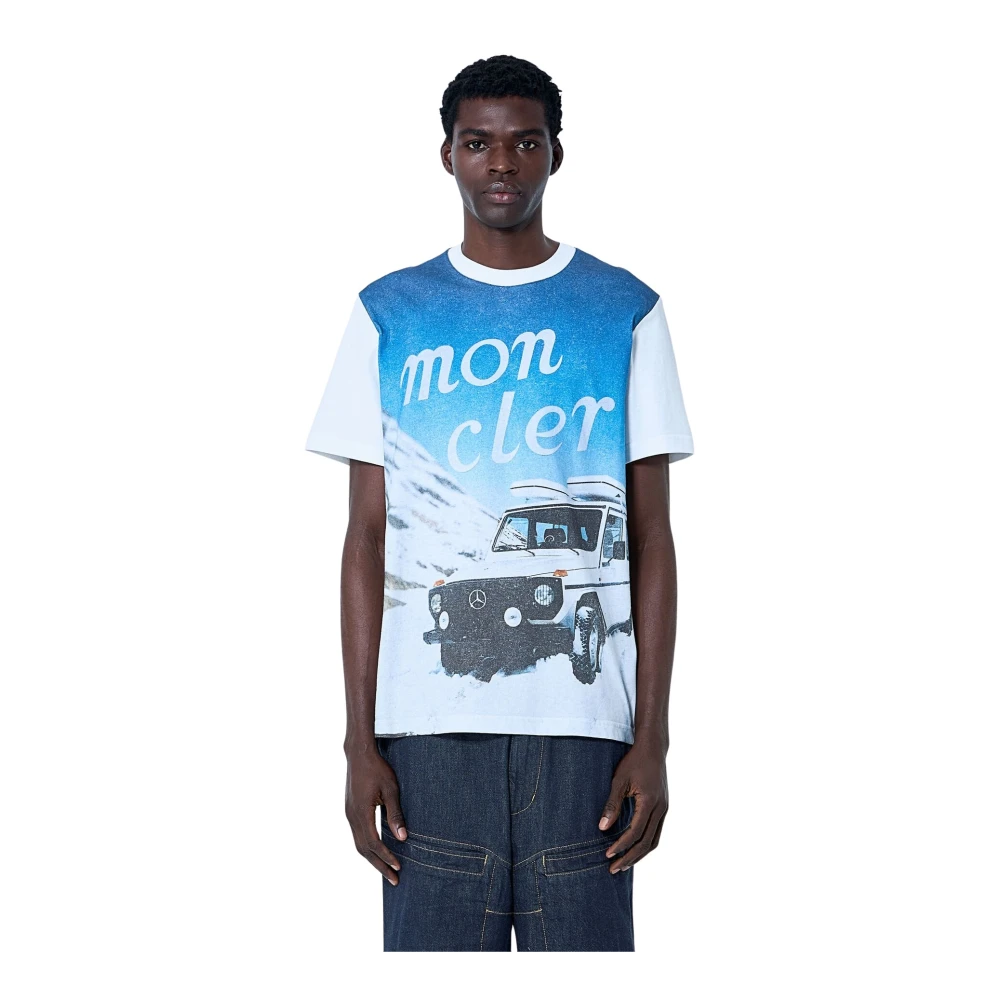 Moncler - Tops > T-Shirts - White - Moncler - Modalova