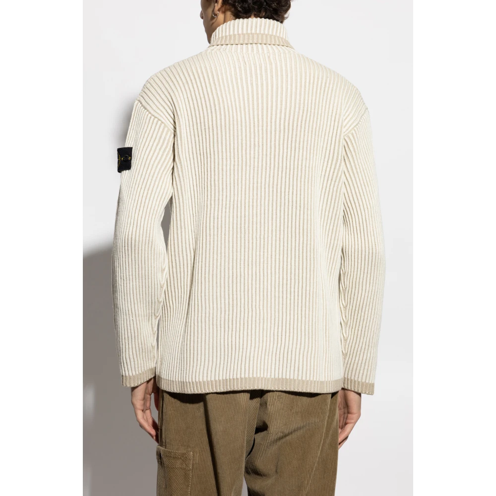 Stone Island Wollen coltrui Beige Heren