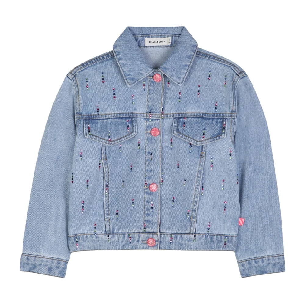 Billieblush Unisex Kids Blue Sequin Denim Jacket