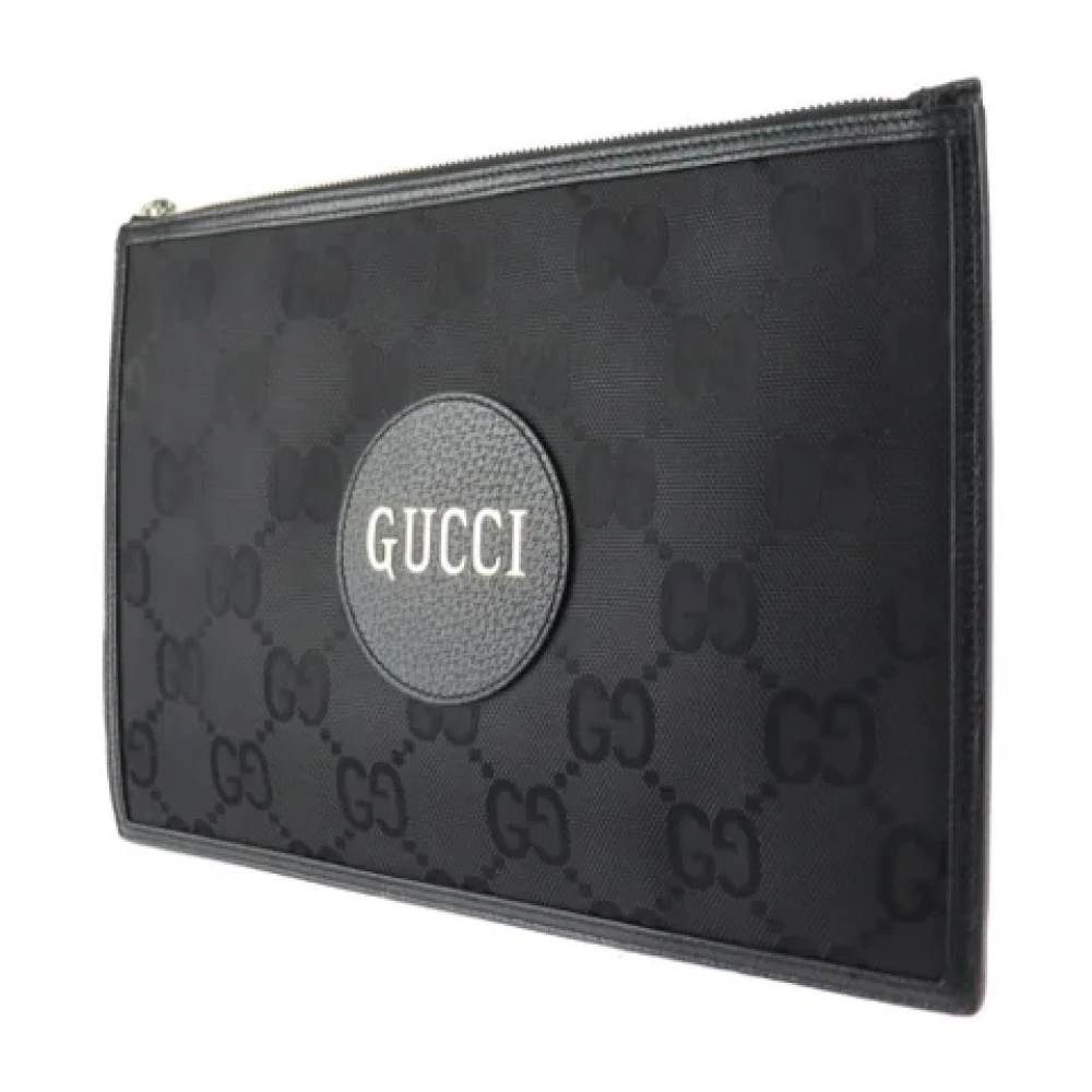 Gucci Vintage Pre-owned Fabric clutches Black Dames
