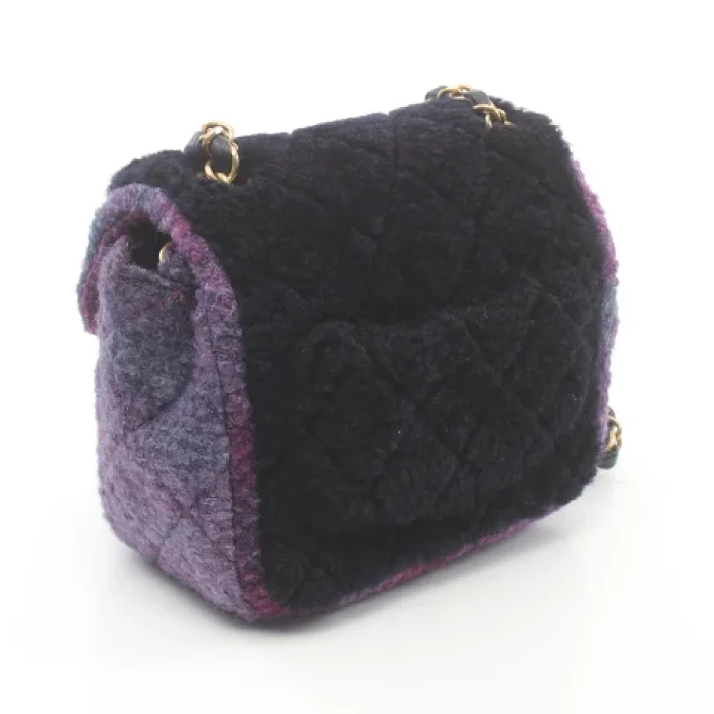 Chanel Vintage Pre-owned Fabric crossbody-bags Purple Dames
