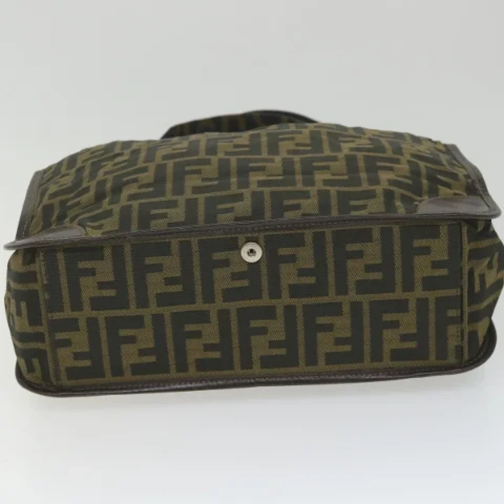 Fendi Vintage Pre-owned Canvas handbags Green Dames