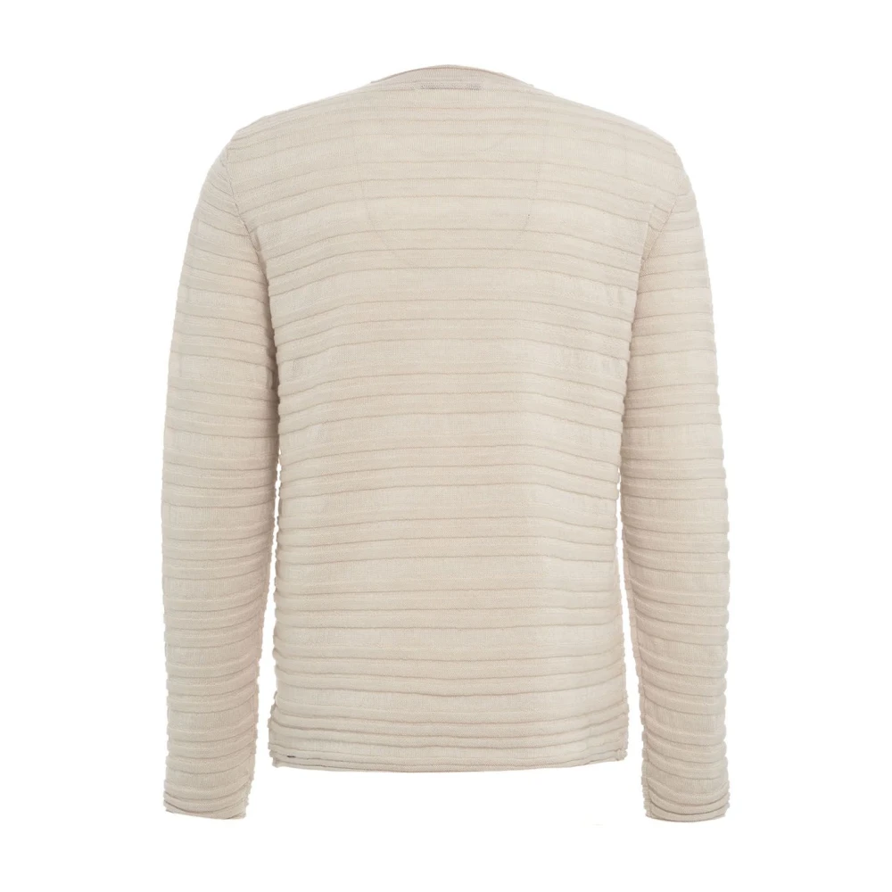 Mauro Grifoni Grijze Gebreide Trui Aw24 Handwas Gray Heren
