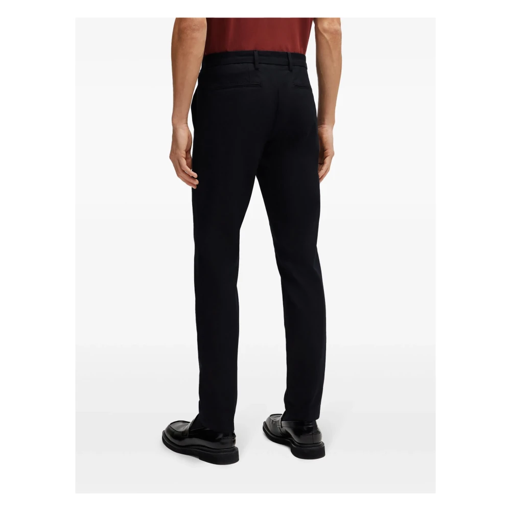 Hugo Boss Slim Fit Katoen Stretch Broek Black Heren