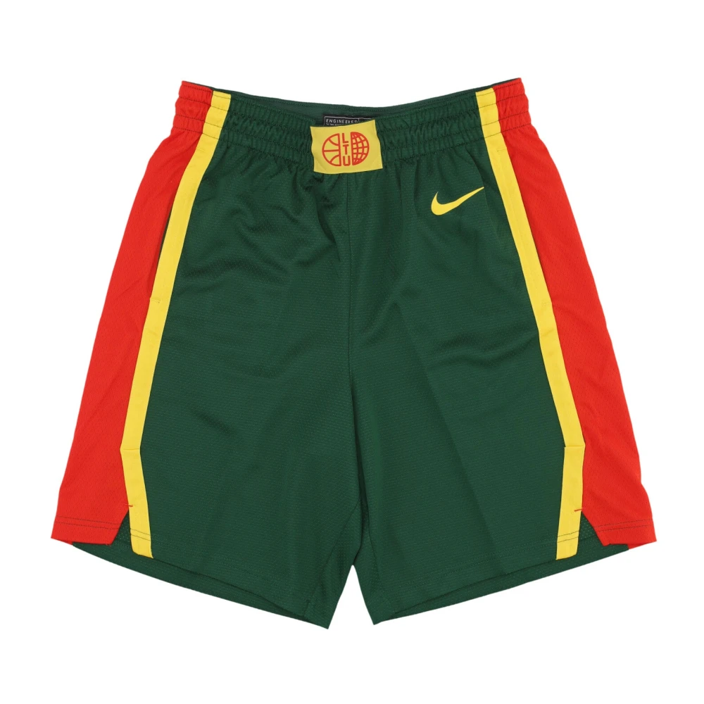 Nike Men's Multicolor Training, M, Lithuania Basketball Team Shorts Green/Red