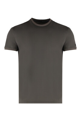 ribbed-hemline-techno-fabric-t-shirt