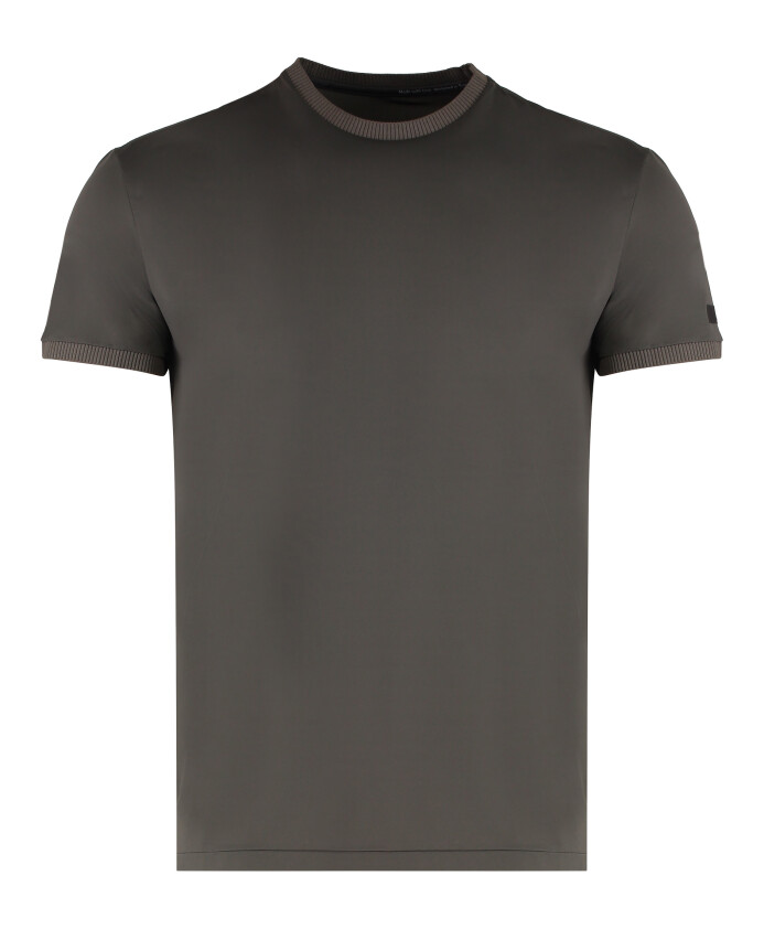 ribbed-hemline-techno-fabric-t-shirt
