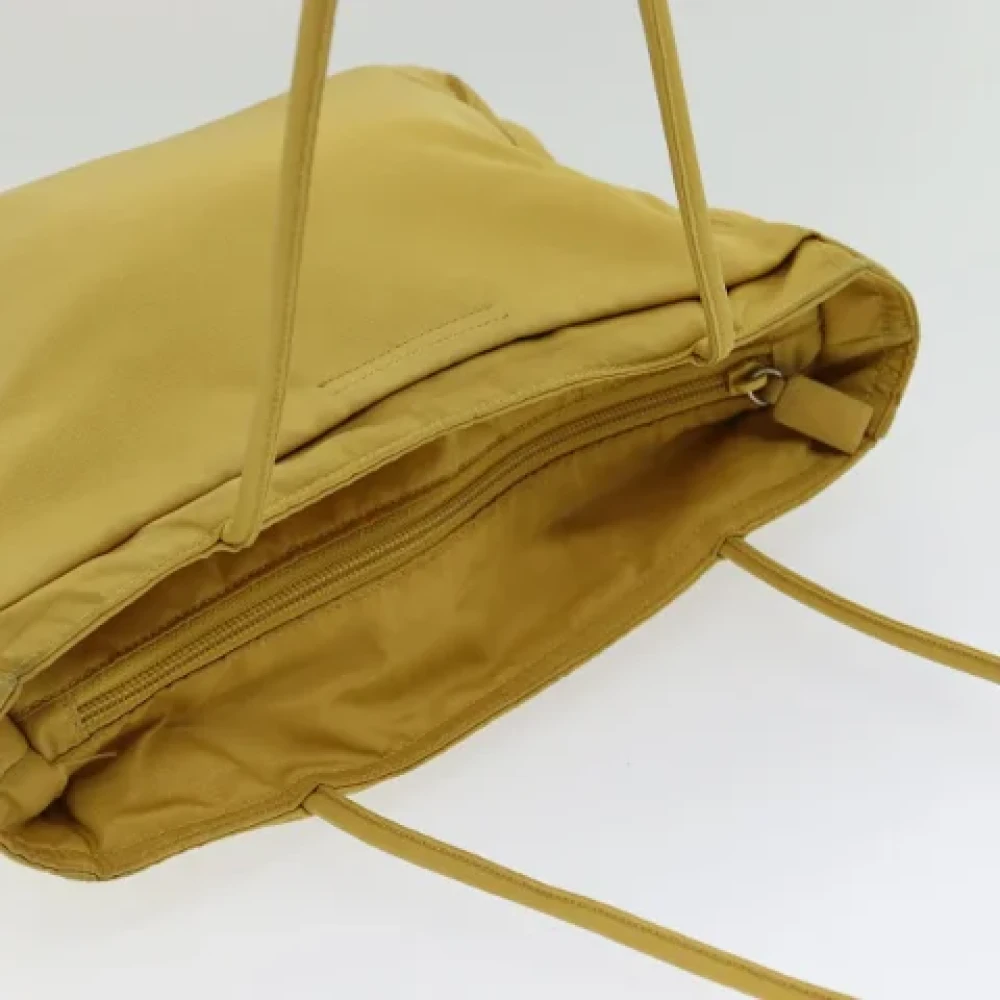 Prada Vintage Pre-owned Fabric totes Yellow Dames