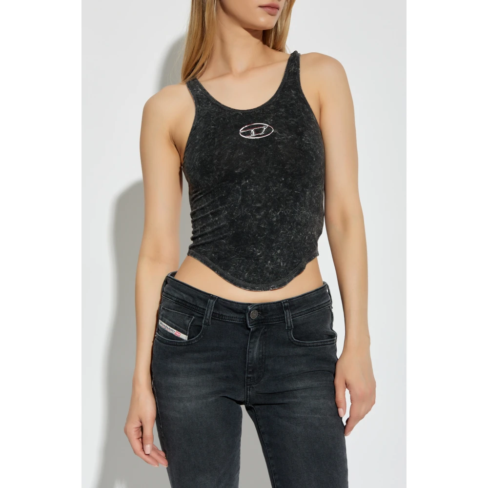 Diesel Mouwloze top T-Avena-P1 Gray Dames