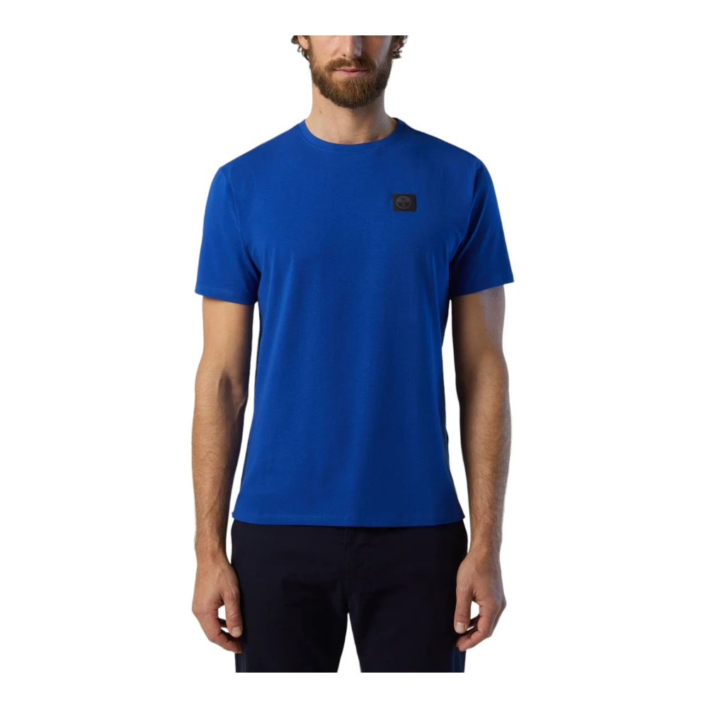 North Sails Korte mouw T-shirt voor mannen Blue Heren