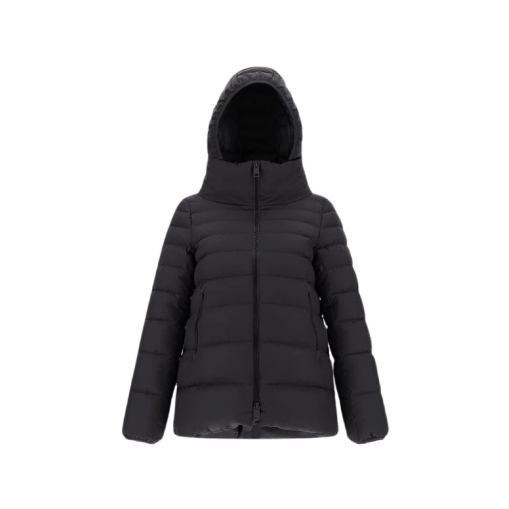 Herno Winterjas met veren Black Dames
