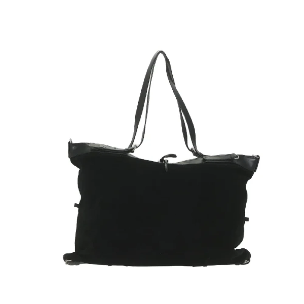 Yves Saint Laurent Vintage Pre-owned Suede shoulder-bags Black Dames