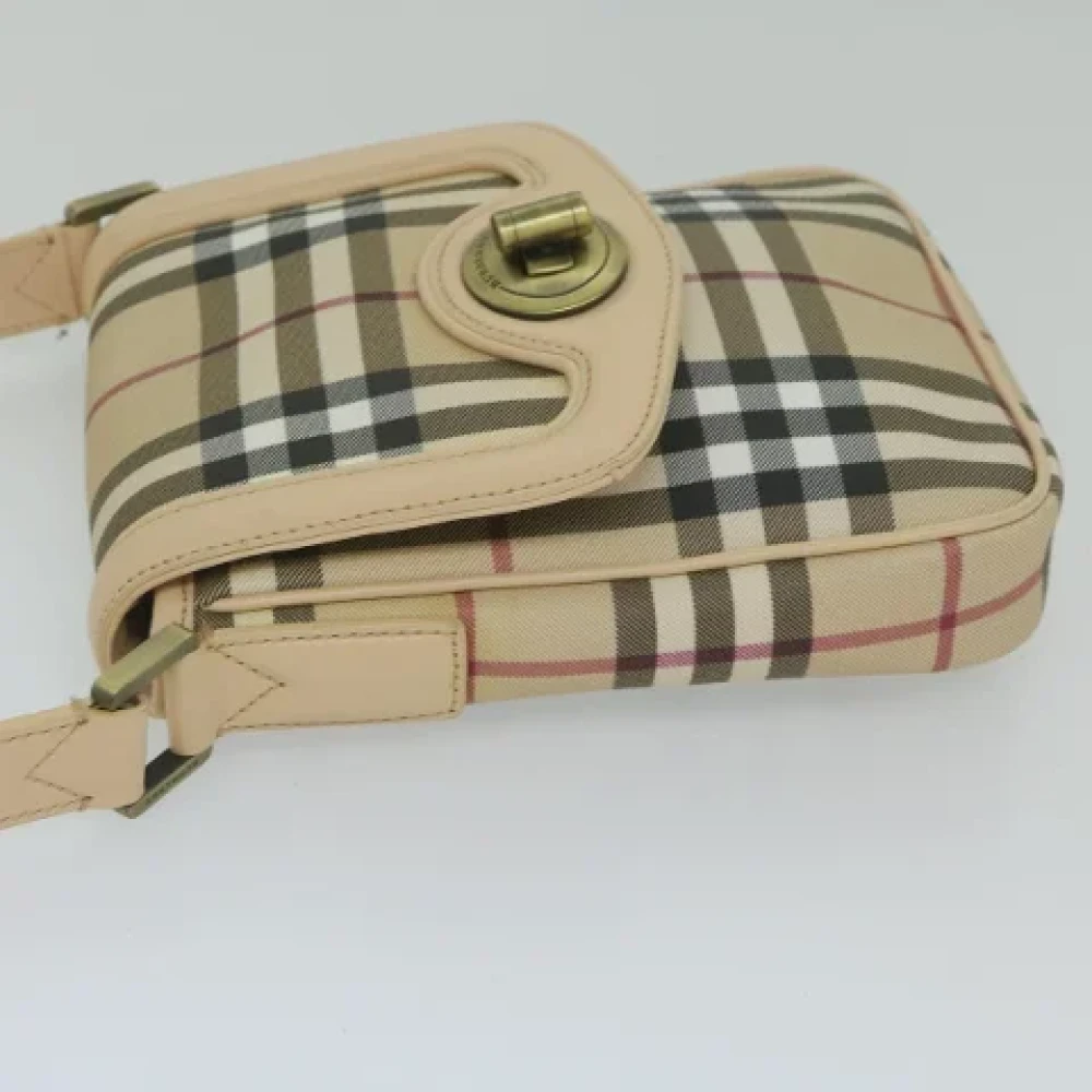 Burberry Vintage Pre-owned Canvas crossbody-bags Beige Dames