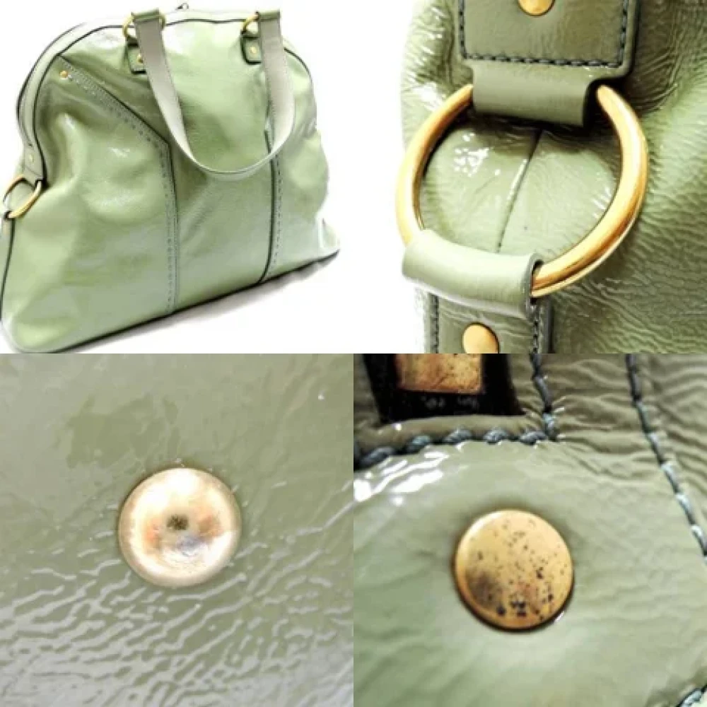 Yves Saint Laurent Vintage Pre-owned Fabric totes Green Dames