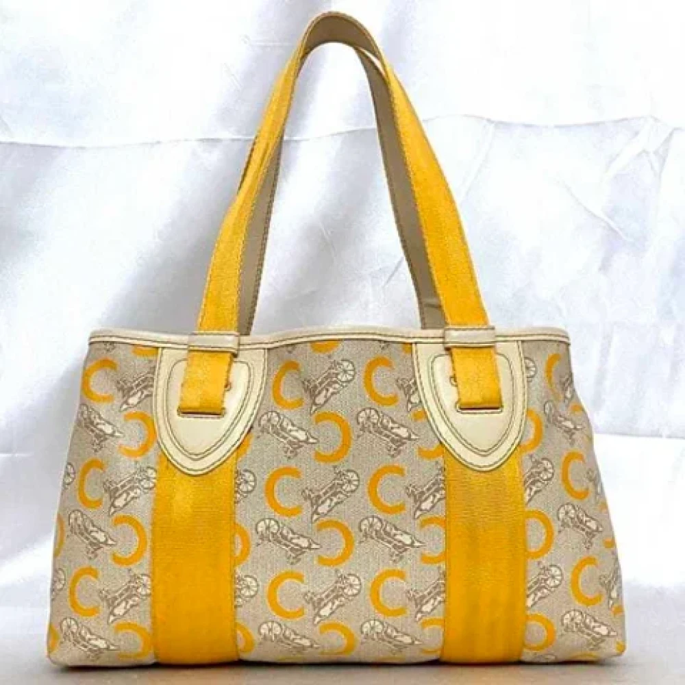 Celine Vintage Pre-owned Leather celine-bags Beige Dames