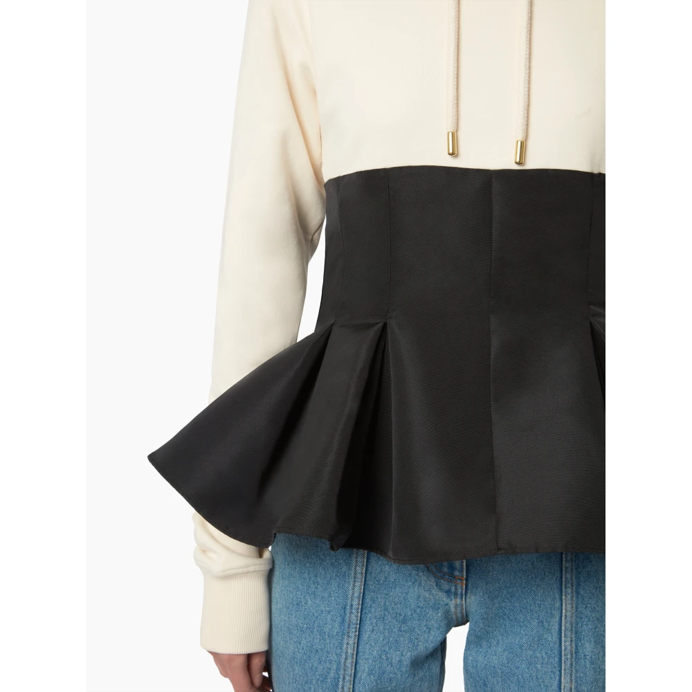 Nina Ricci Hoodie MET Contrasterende White Dames