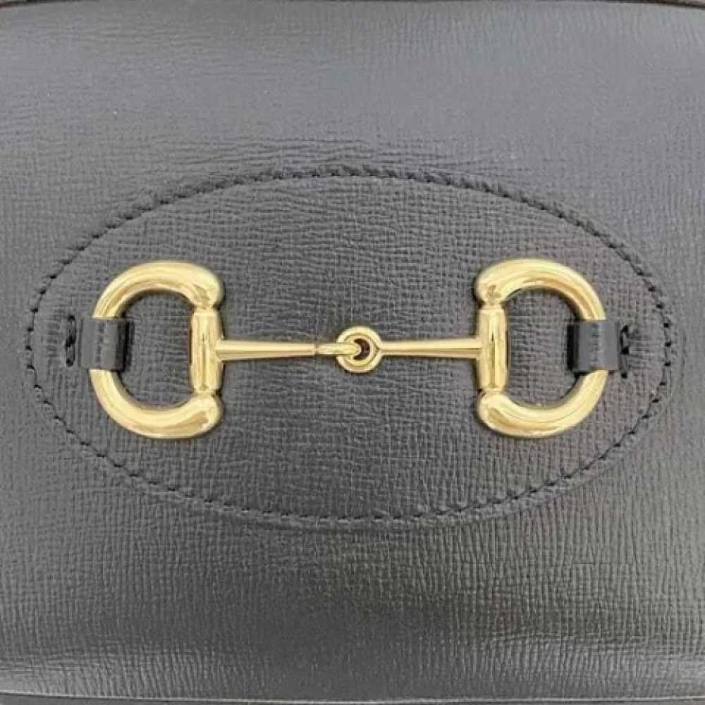 Gucci Vintage Pre-owned Leather shoulder-bags Black Dames