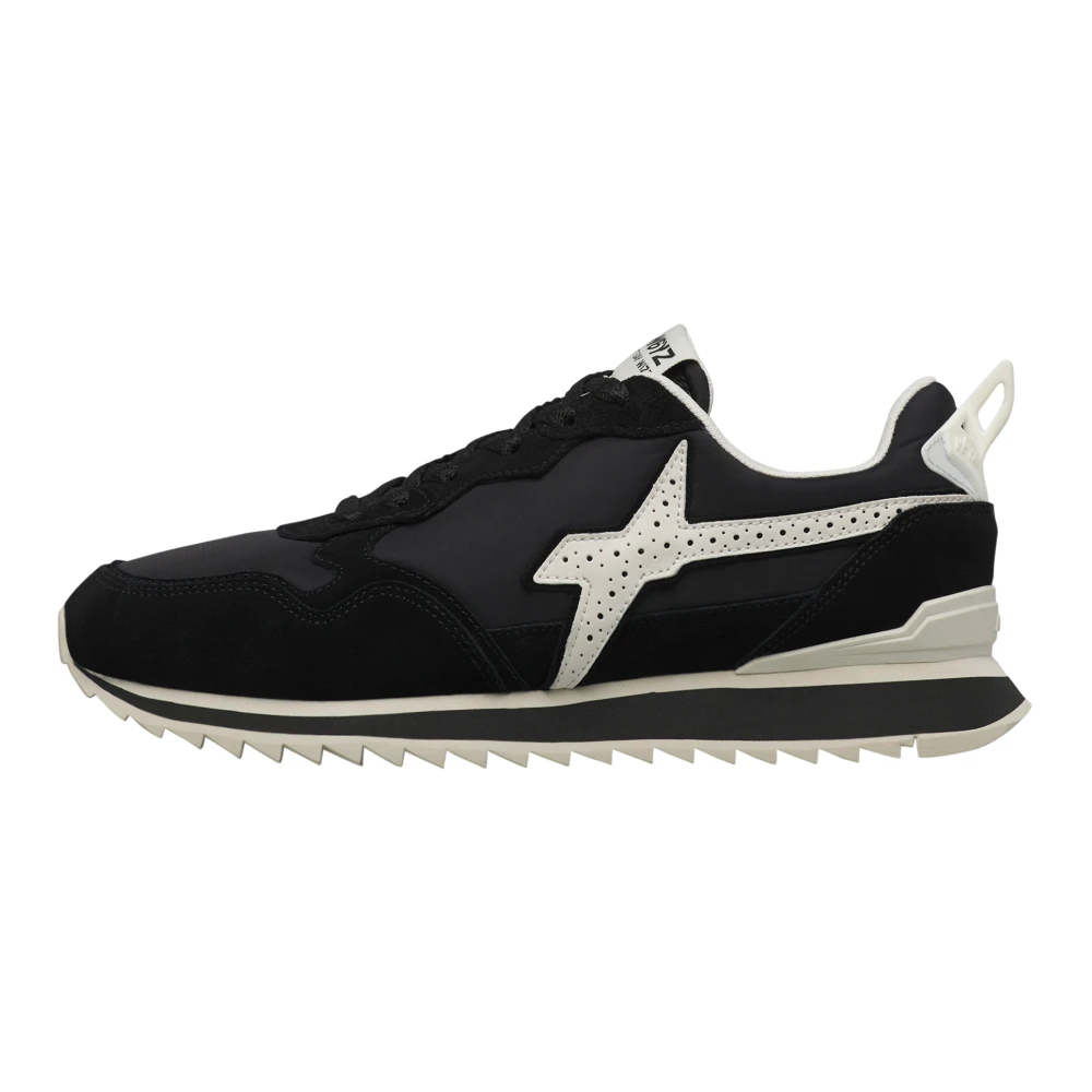 W6Yz Sneakers in technical fabric and suede Jet-M. Heren Schoenen Zwart