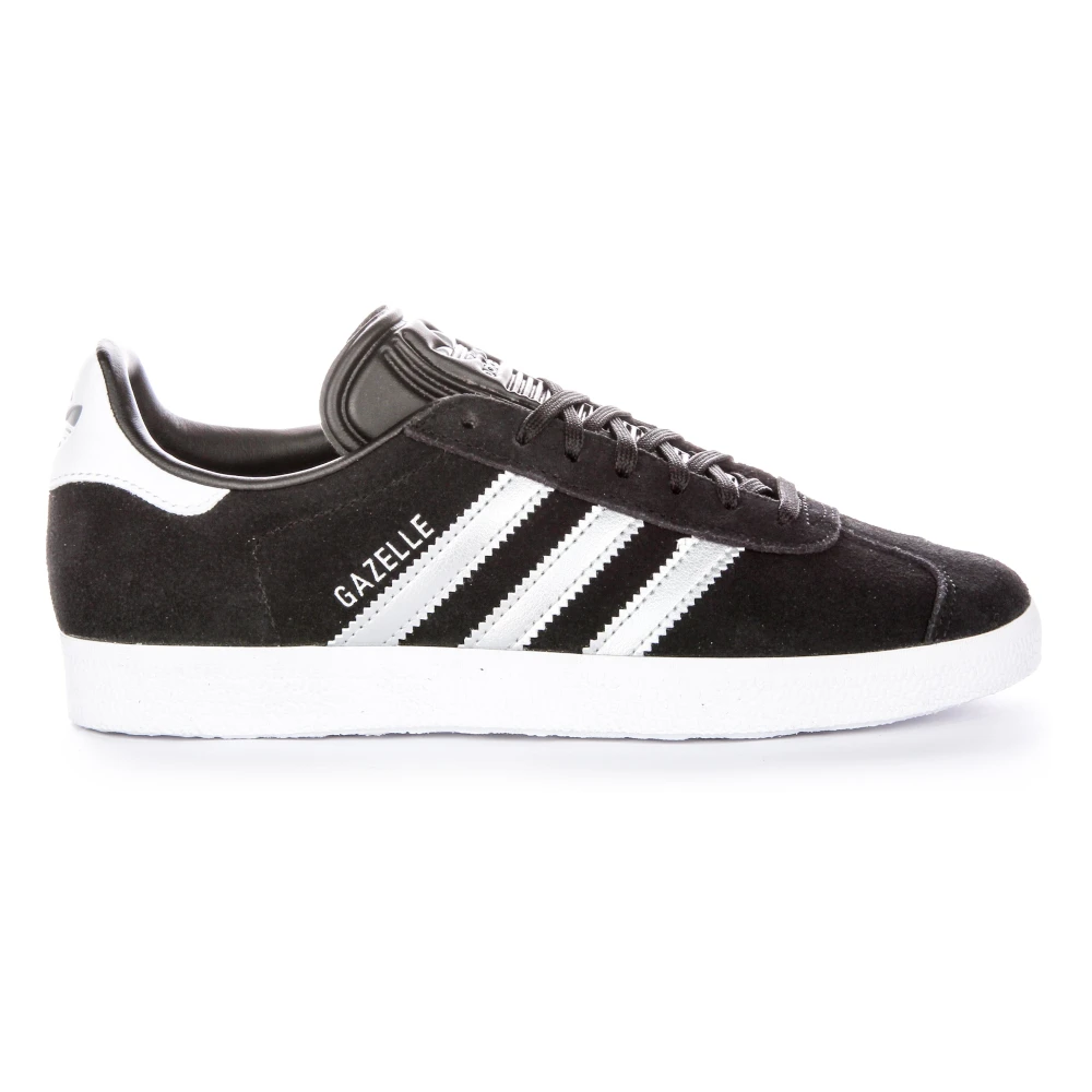 Adidas Women's Black Sneakers, Female,, Gazelle Silver Lace Trainers Women Size 7 Uk