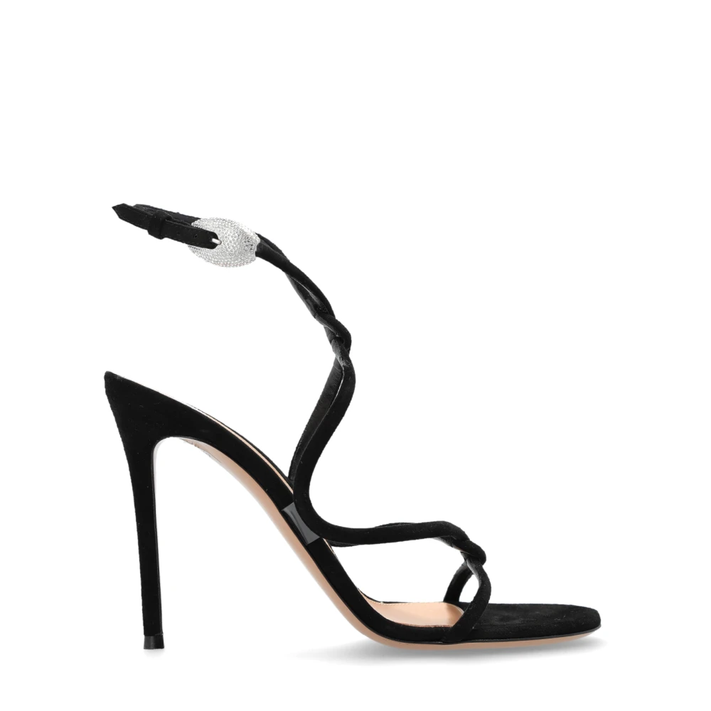 Gianvito Rossi Women's Black High Heel Sandals, 8 Uk, Heeled Sandals