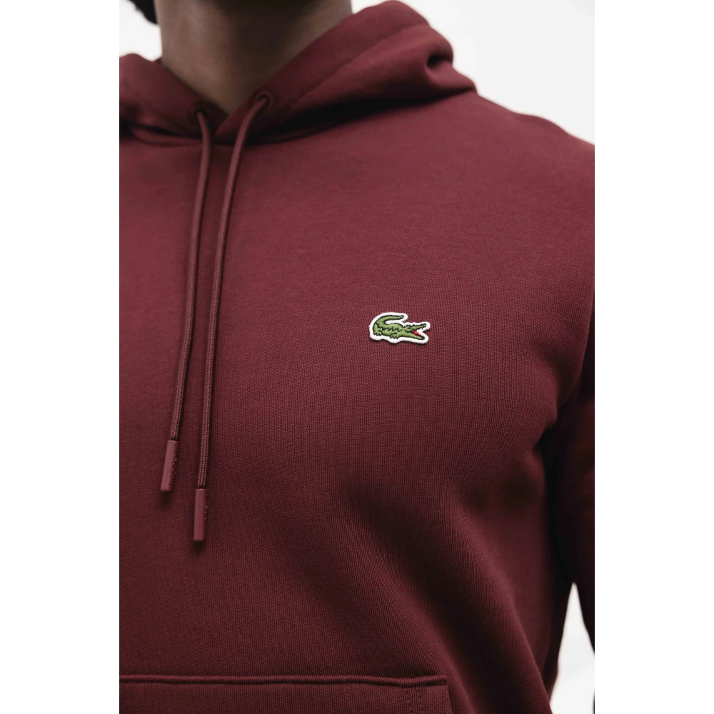 Lacoste Fleece Hoodie Heren Donkerrood Red Heren