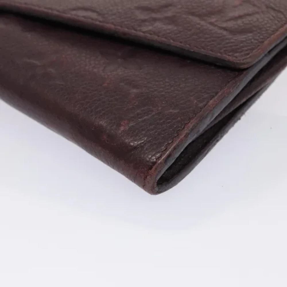 Louis Vuitton Vintage Pre-owned Leather wallets Purple Dames