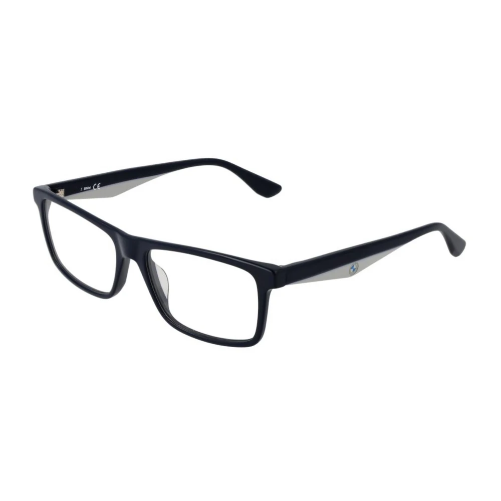 Bmw Men's Blue Glasses, One Size, Rectangle Optical Frames With Case