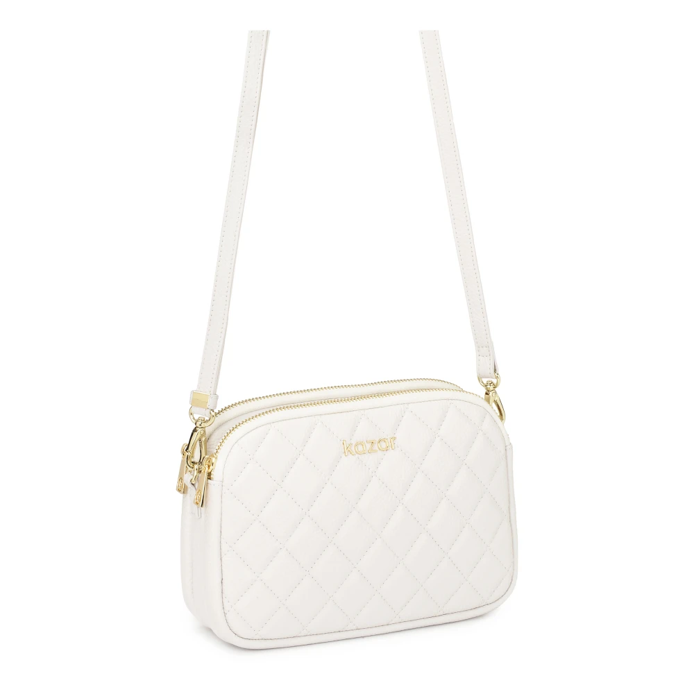 Kazar Witte handtas met opvallend quilten White Dames