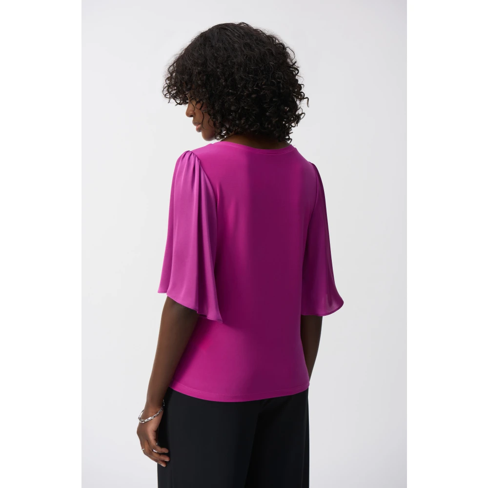 Joseph Ribkoff Stijlvolle TOP voor vrouwen Purple Dames