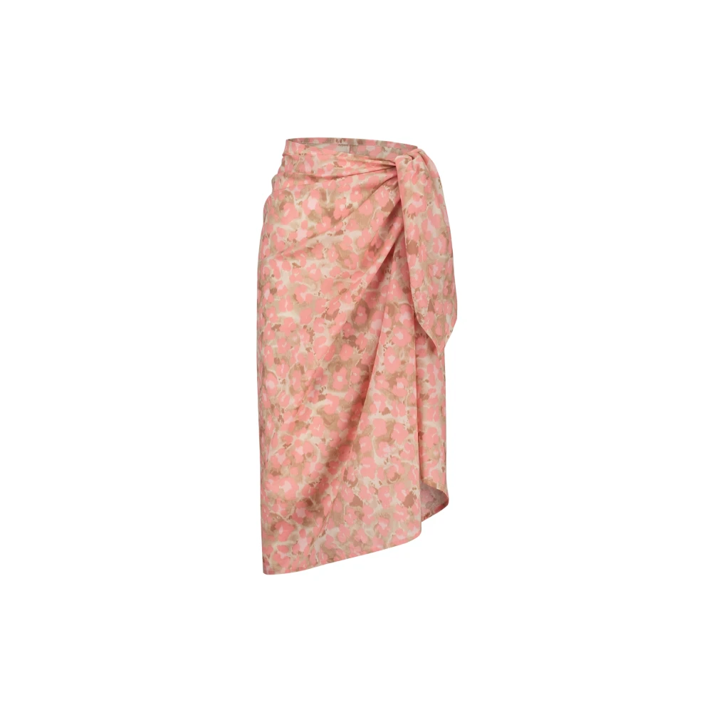 Fabienne Chapot Roze Cheetah Sarong Rok Multicolor Dames