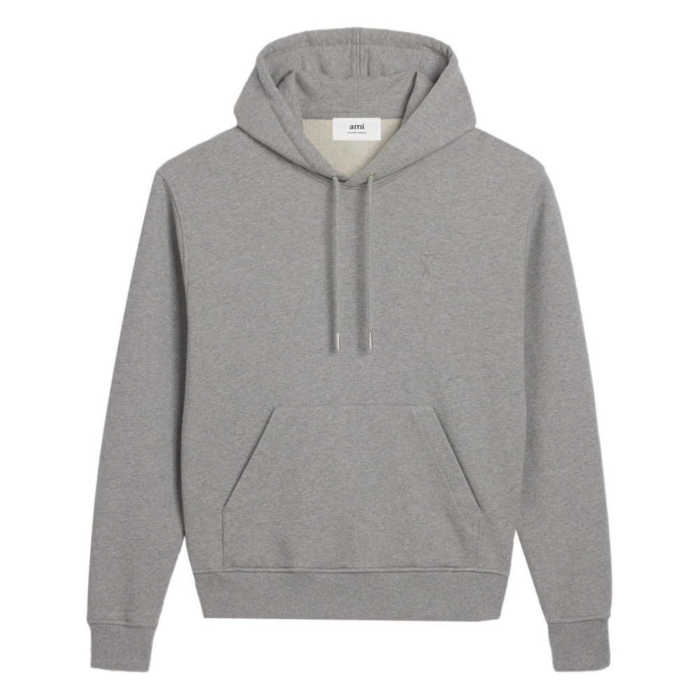 Ami Paris Casual Grijs Katoenen Sweatshirt Gray Dames