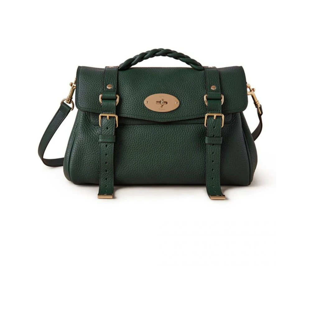 Mulberry Grön Alexa Satchel Väska Green, Dam