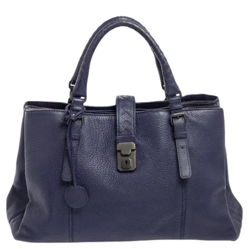 Bottega Veneta Vintage Pre-owned Leather totes Blue Dames