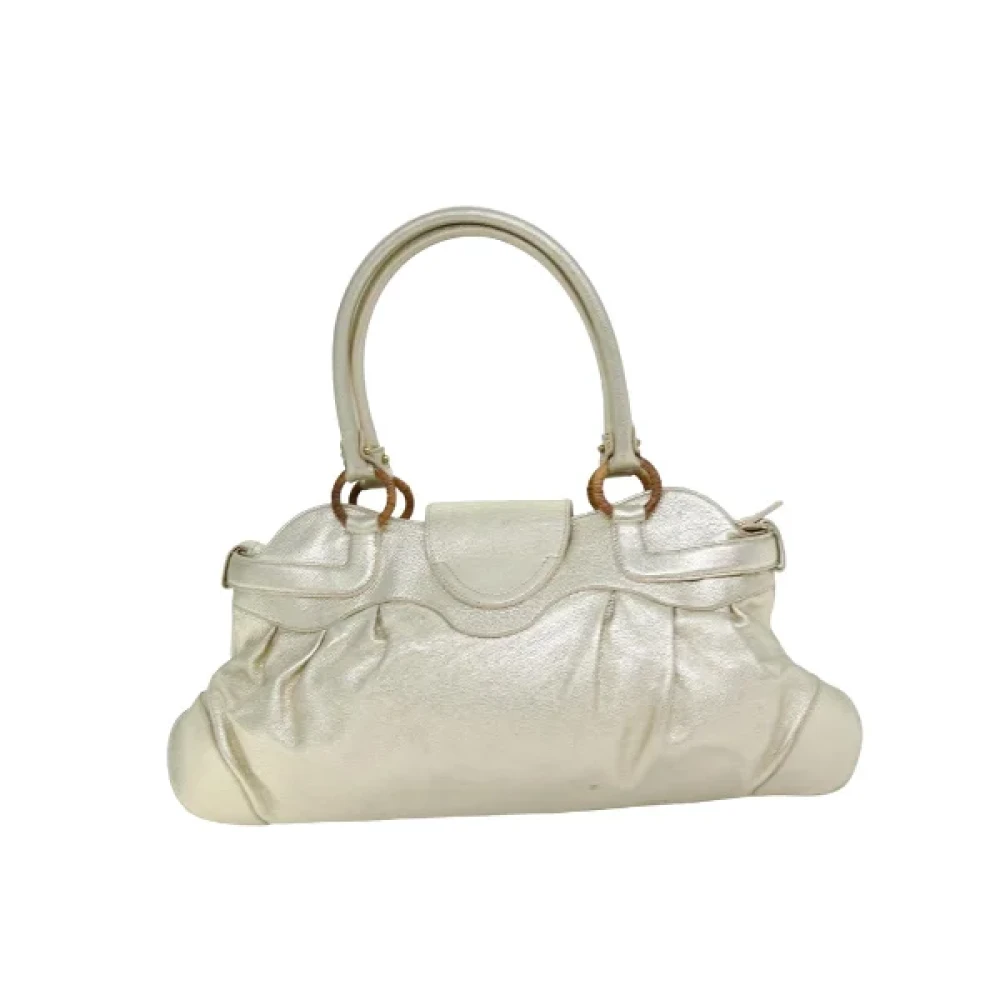 Salvatore Ferragamo Pre-owned Leather handbags Yellow Dames